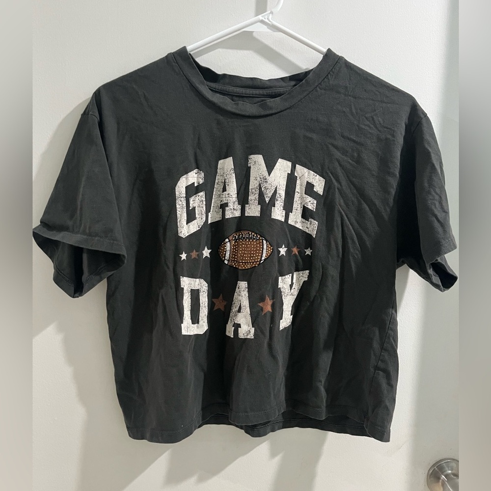 Organic Generation Game Day Cropped Tee, size large